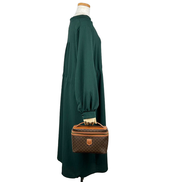 Celine Celine Macadam PVC Leather Handbag Brown Canvas Handbag - Picture 15 of 15